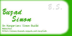 buzad simon business card